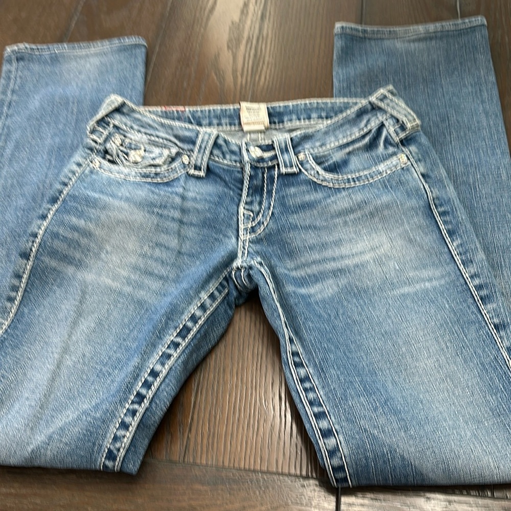True Religion low rise (7) straight jeans.